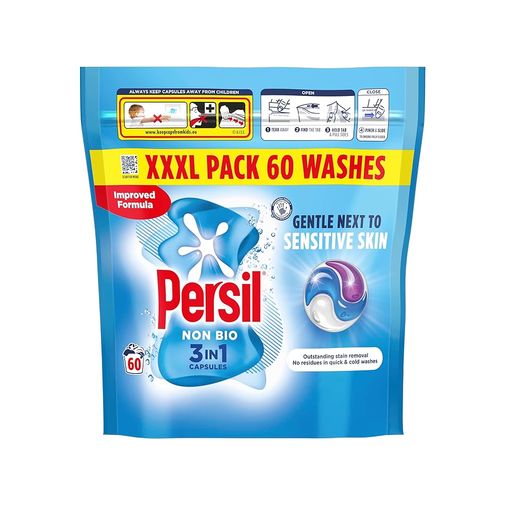 Persil Non Bio 3 in 1 Washing Capsules laundry capsules gentle