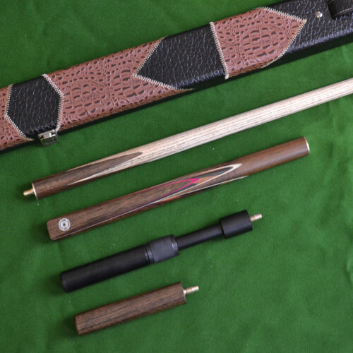 Handmade 4 Piece Snooker Cue Set with Leather Case + Extensions