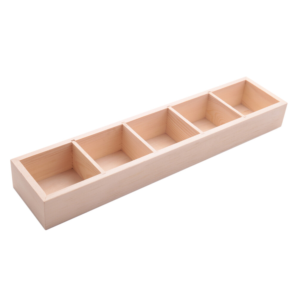 Pot de fleurs en céramique et fer charnu, boîte en bois, support pour pots de fleurs, jardinière pour bonsaï, 5 compartiments