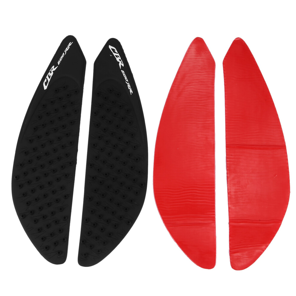 Tank Pad Protector Sticker Decal Gas Knee Grip Traction Side For Cbr600rr 600 Rr 2007 2008 2009 2010-2012 Black 4853440876478