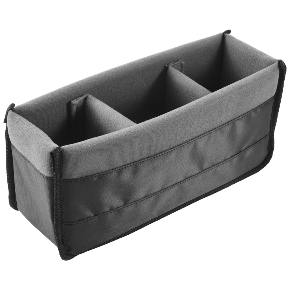 Shockproof Dslr Slr Camera Insert Organizer Case Partition Divider Protection Case(+Grey) Black/Grey 4853440876928