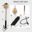 τμχ Bass Drum Mallet Felt Percussion Mallets Timpani Sticks με λαβή από ανοξείδωτο ατσάλι, λευκό 6
