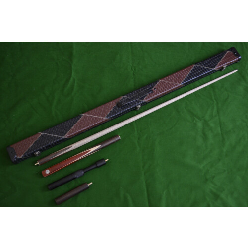 Handmade 4 Piece Snooker Cue Set with Case + Telescopic Extensions 2