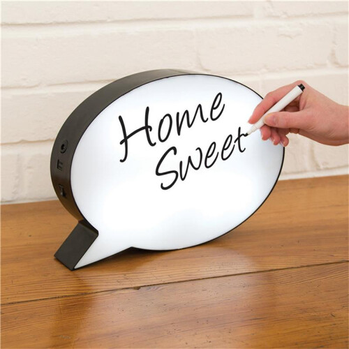 Led Message Handwriting Letter Light Box Speech Bubble Shape Writing Board Προσθήκη 1 στυλό για γενέθλια γάμο 2