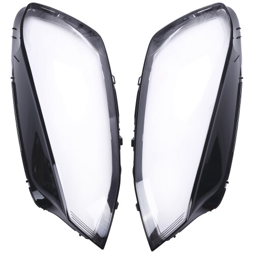 2-Piece Clear Headlight Lens Covers for VW Golf 7 MK7 (2014-2017) Direct Replacement, UV-Coated, Easy Install