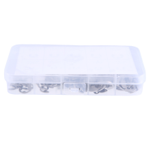 120 STÜCKE 304 Edelstahl E-Clip Unterlegscheibe Sortiment Kits Sicherungsring Beibehaltung Ring Für Welle Verschluss M1.5-M10