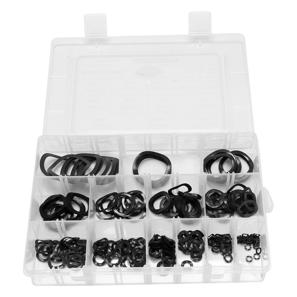 320Pcs Carbon Steel Compression Type Wavy Wave Crinkle Spring Three Washers Assortment Kit-image-OPC-PGKDZDQ-NEW