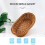 Cesta oval de vime trançado para pão, cesta de armazenamento de 10,2 polegadas para alimentos, frutas, cosméticos, mesa e banheiro 4