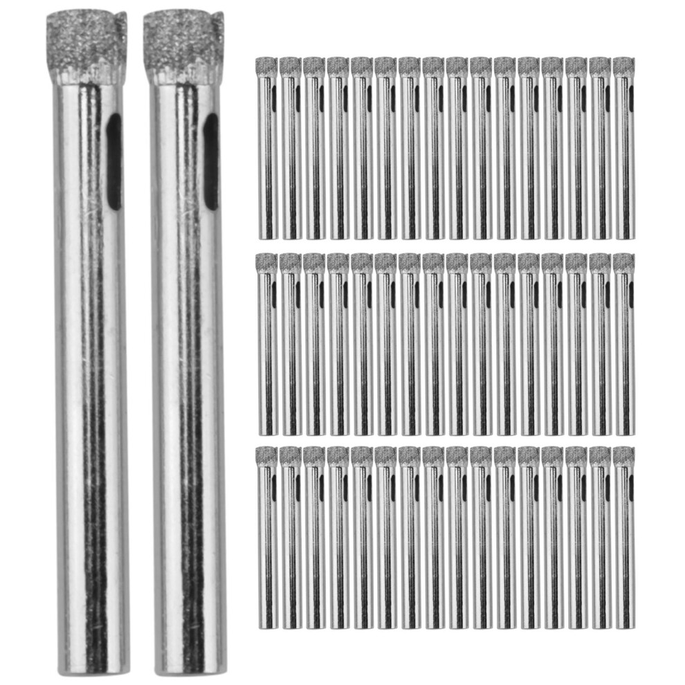 50Pcs Diamond Coated Drill Bit Set 6Mm Tipped Hole Saw For Tile, Glass, Ceramics, Porcelain, Marble 4853440893529