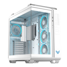 ASUS TUF GAMING GT502 HORIZON TG ARGB Torre Media ATX Doppio Vetro Temperato USB-C Bianca