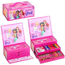 Disney Princess Kids 34pc Colouring Art Stationery Set for Children