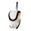 Bolsa para transporte de bolas de golfe com fecho para 2 bolas e tees com acessório para calças, branca 1