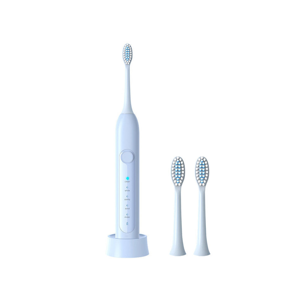 Greenzech Ultrasonic Sonic Electric Toothbrush 5 Modes Adjustable Usb Rechargeable Ipx6 Waterproof Soft Toothbrush Replaceable Brush Head Set