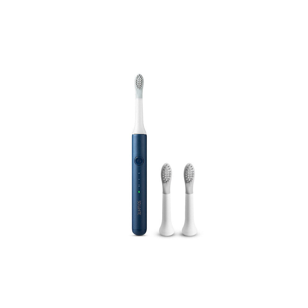 Greenzech Blue Sonic Electric Toothbrush Wireless Induction Charging Ipx7 Waterproof With 2 Replacement Heads