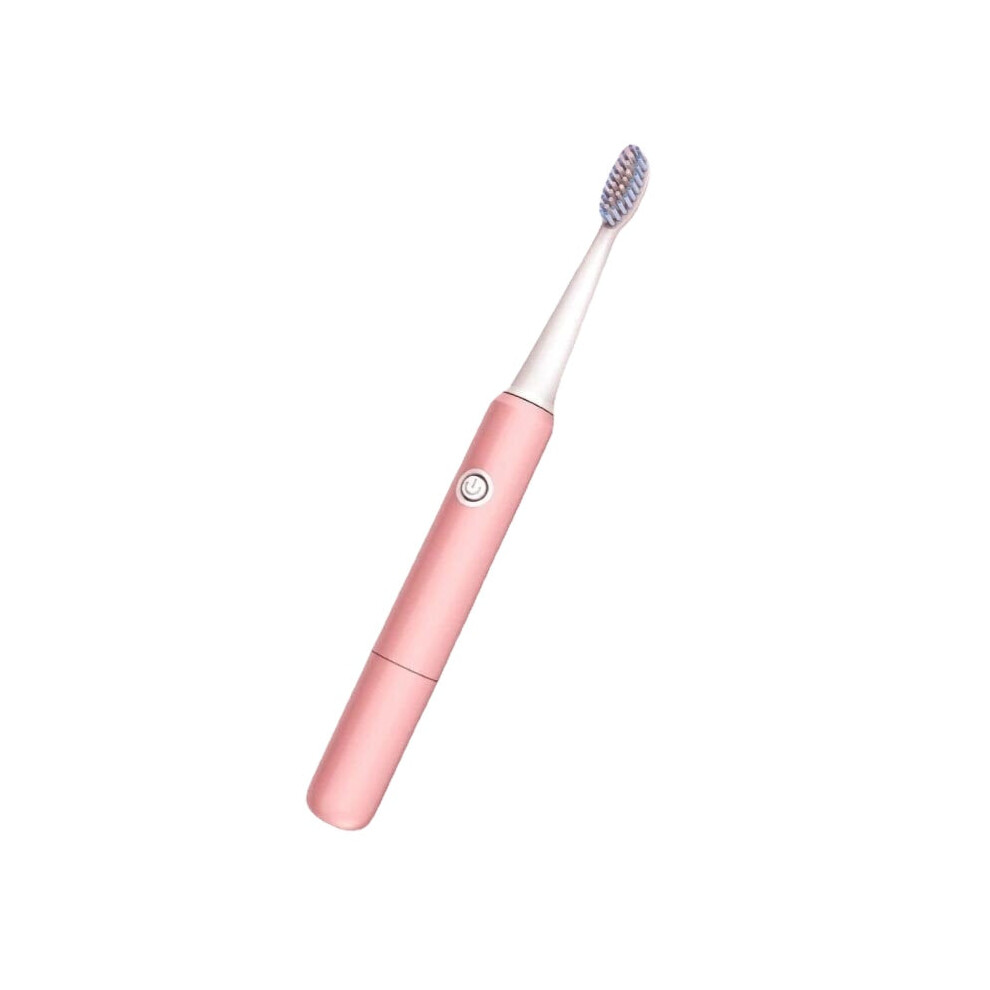 Greenzech (Pink) Sonic Electric Toothbrush Men Women Adult Household Non-Rechargeable Soft Bristle Fully Automatic Waterproof Toothbrush