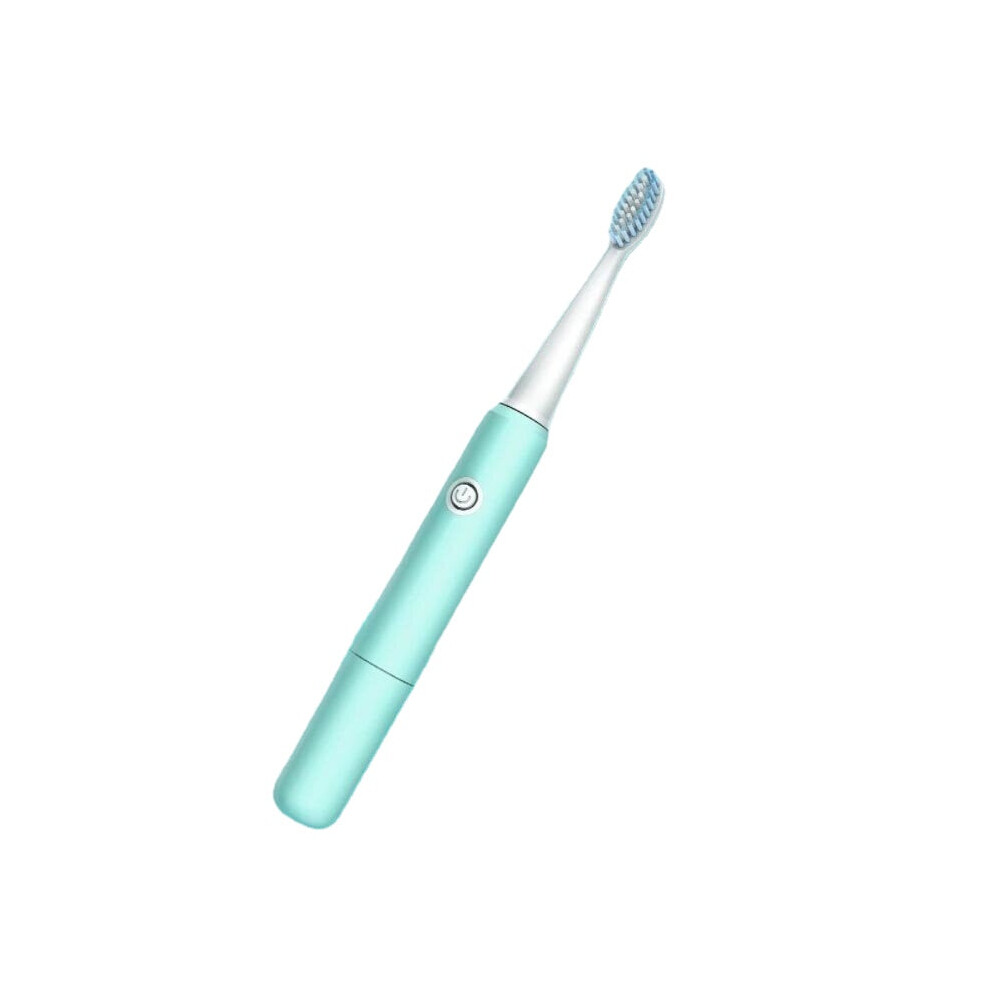 Greenzech (Green) Sonic Electric Toothbrush Men Women Adult Household Non-Rechargeable Soft Bristle Fully Automatic Waterproof Toothbrush