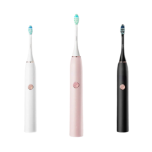 (Black) Sonic Electric Toothbrush Five Cleaning Modes Time Reminder Electric Toothbrush IPX7 Waterproof Long Battery Life Electric Toothbrush