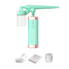 (Green) 1PC USB Charge Mini Air Compressor Spray Gun For Tattoo Body Painting Nail Art Paint Sprayer Mist Moisturize Skin