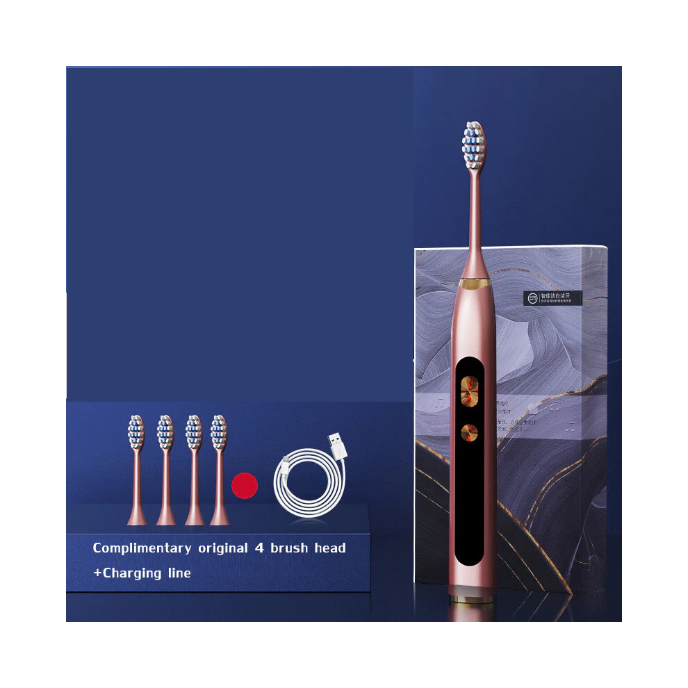 Greenzech (Gold) Magnetic Levitation Sonic Electric Toothbrush Usb Charging Automatic Vibration Soft Toothbrush Ipx7 Waterproof Toothbrush
