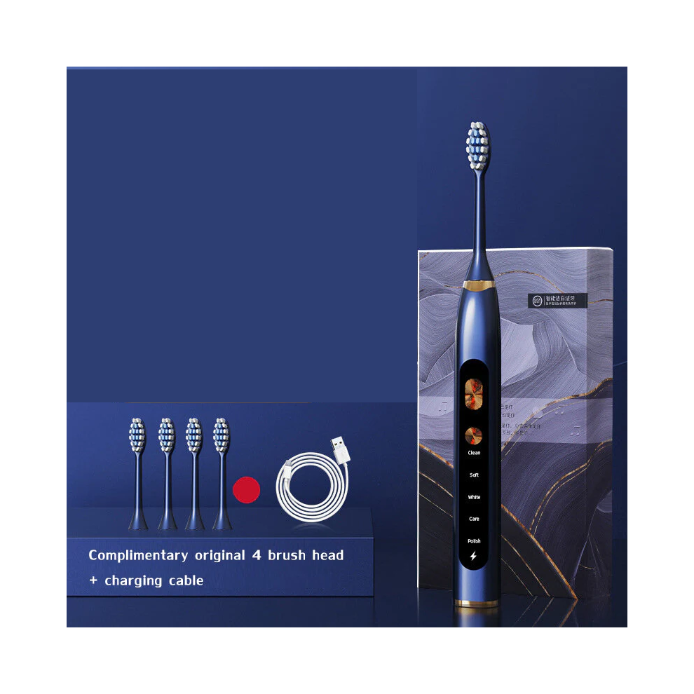 Greenzech Blue (Blue) Magnetic Levitation Sonic Electric Toothbrush Usb Charging Automatic Vibration Soft Toothbrush Ipx7 Waterproof Toothbrush