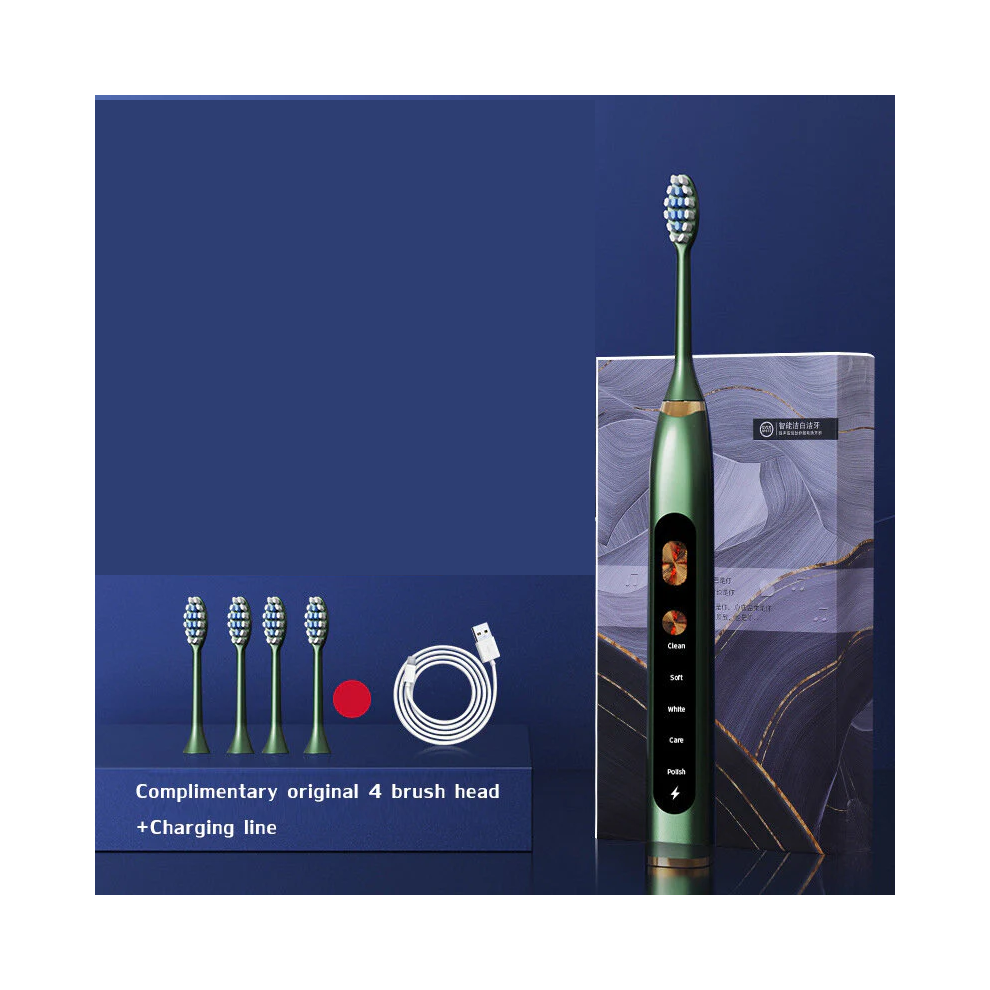 Greenzech Green (Green) Magnetic Levitation Sonic Electric Toothbrush Usb Charging Automatic Vibration Soft Toothbrush Ipx7 Waterproof Toothbrush