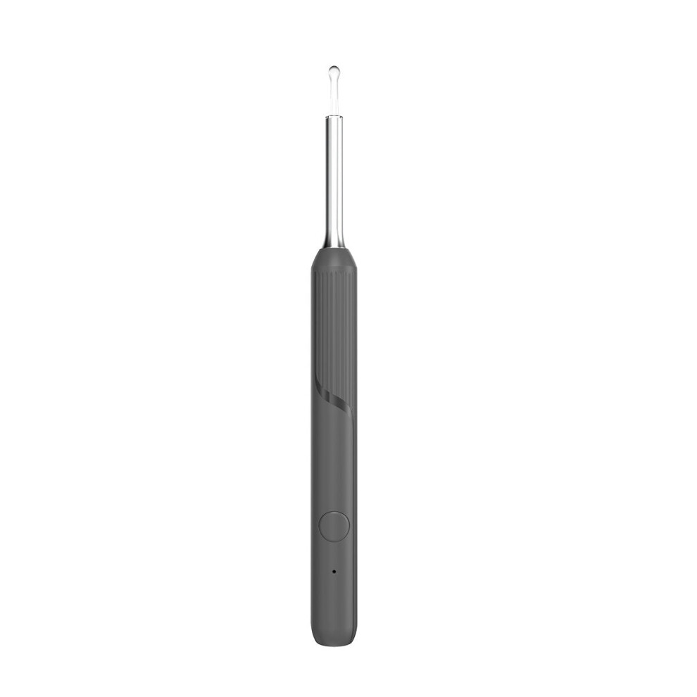 (Grey) HD Camera Wireless Visual Otoscope Ear Cleaner Ear Wax Wifi Wireless Otoscope Ear pick Borescope Ear Care Tool