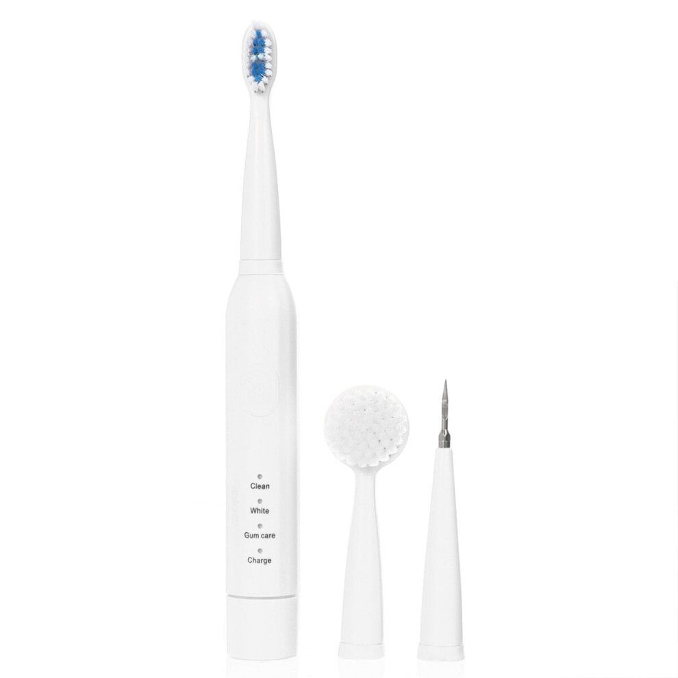 Greenzech (White) 3In1 Electric Dental Scaler For Dental Calculus Removal Adult Electric Toothbrush Oral Care