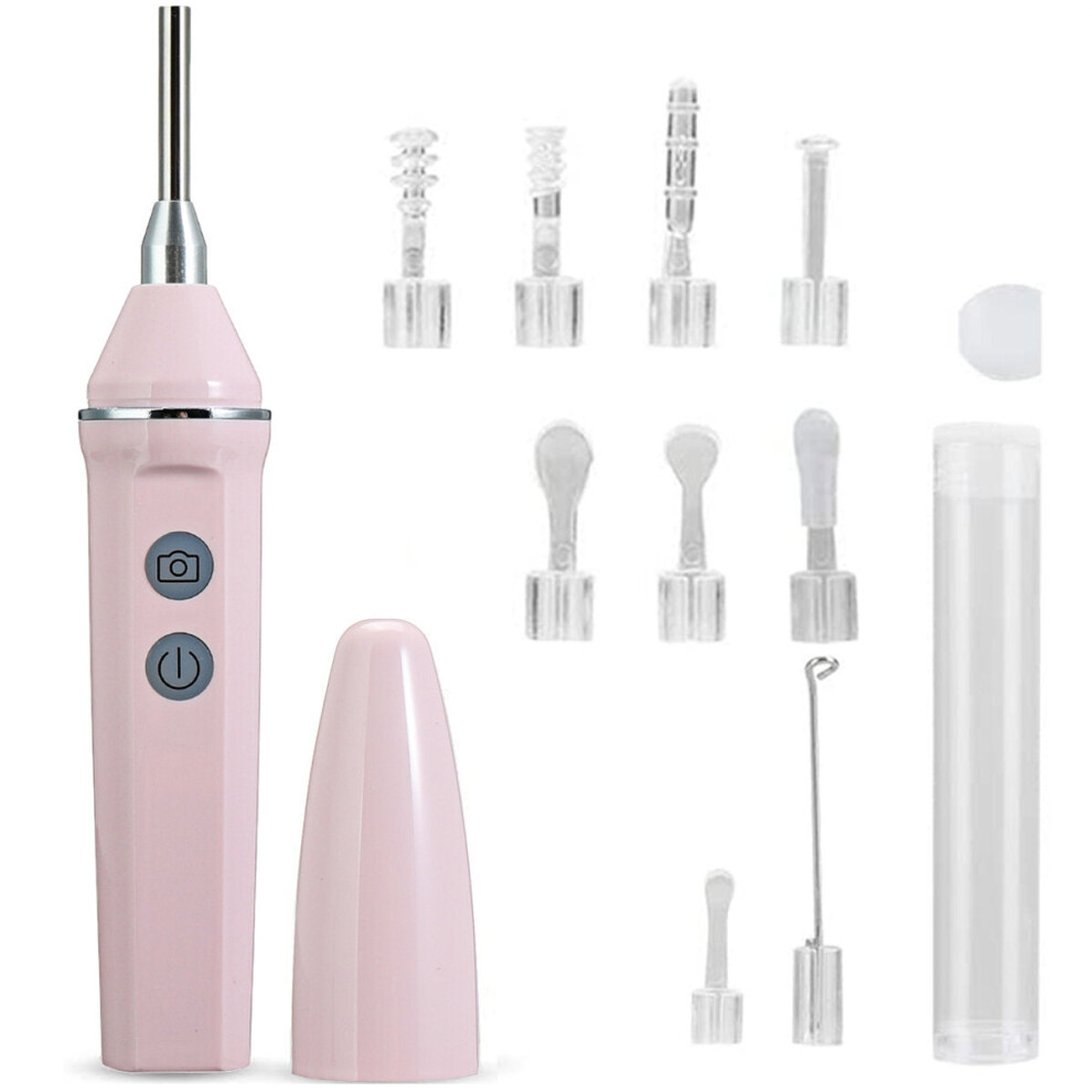 Greenzech Light/Pink ( Pink) 3.9Mm Hd Wifi Wireless Otoscope Ip67 Waterproof Led Ear Camera Endoscope Usb Charging Earwax Removal Tools Set