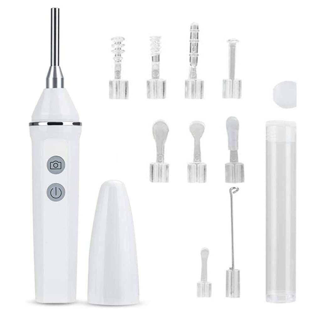 Greenzech White (White) 3.9Mm Hd Wifi Wireless Otoscope Ip67 Waterproof Led Ear Camera Endoscope Usb Charging Earwax Removal Tools Set