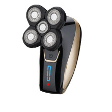(Single) 5 Heads Electric Shaver Men Bald Shaver Razor USB Rechargeable Waterproof Cordless Hair Trimmer Clipper