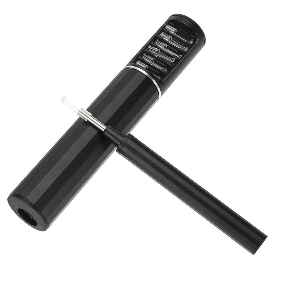(Black) 5.0MP Pixel HD Smart WIFI Wireless Visual Ear Spoon Non-inductive Temperature Control Ear Picker High Sensitive Sensor Ear Picker