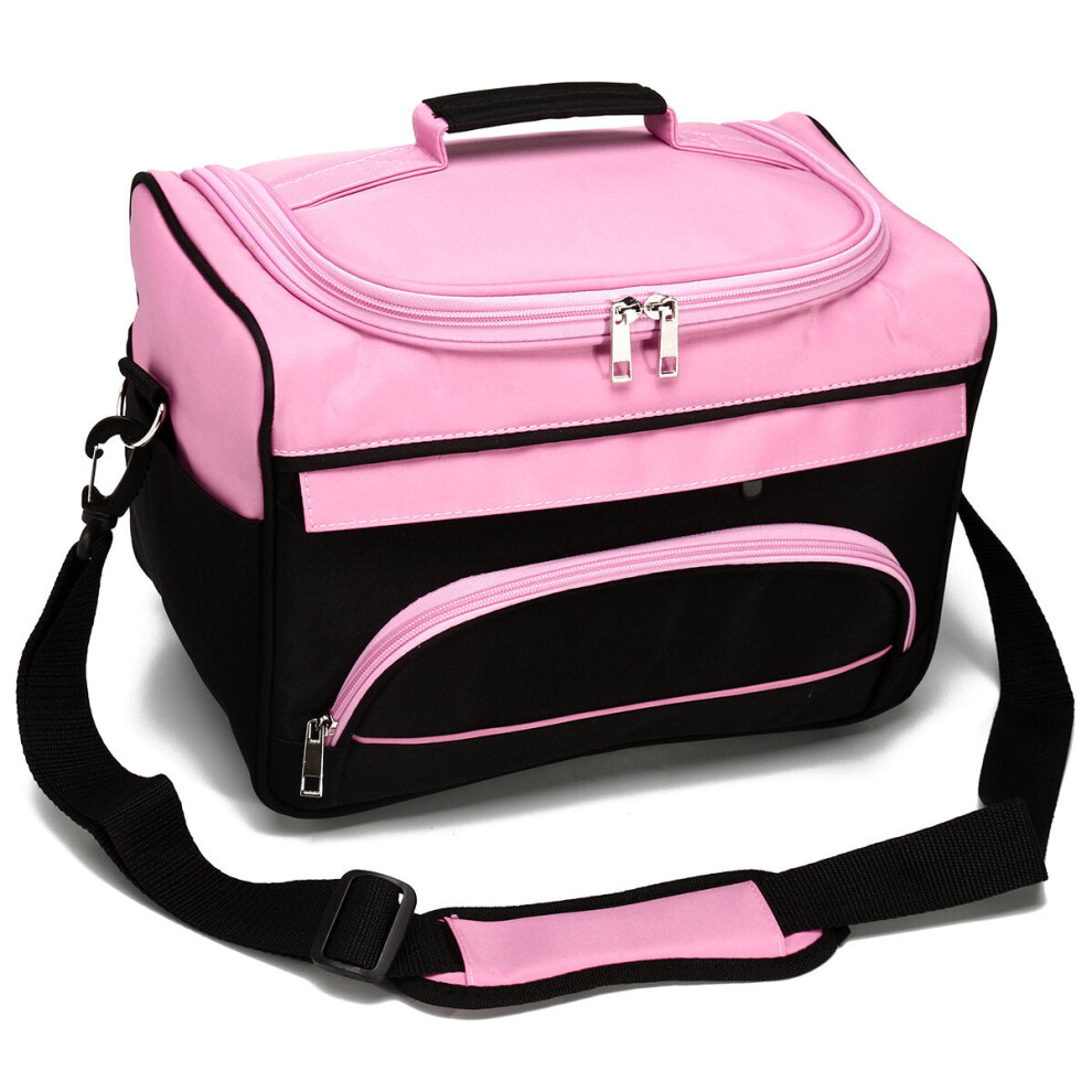 Greenzech Pink Hairdressing Salon Barber Comb Scissors Bag Hairdressing Makeup Tools Organizer
