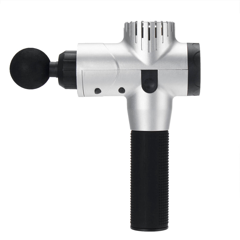 (Silver) Mulscle Relief Massager - 5 Gear Handheld Cordless