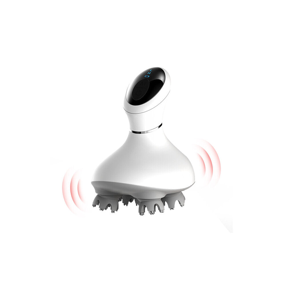 Greenzech 3D Waterproof Electric Head Massager Wireless Scalp Massage Prevent Hair Loss Body Vibration Massager