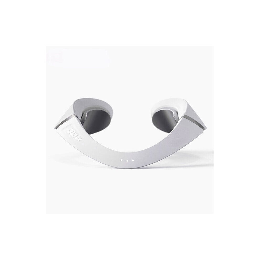 (White) Electric Pulse Neck Massager for Pain Relief Health Care Cordless Deep Tissue Tens Neck Muscle Massage Apparatus
