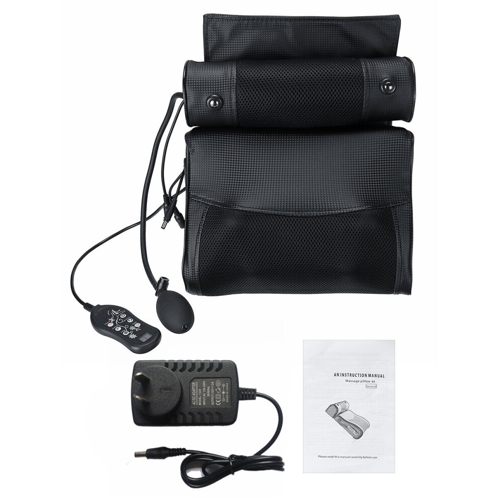 (Top Matching Type, US Plug) Intelligent Overheating Protection Cervical Spine Massager - Detachable Airbag Neck Massage Pillow, Electric Massager