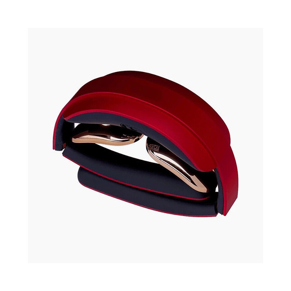 Greenzech (Red) Wireless Cervical Vertebra Electric Massager 6 Modes 9 Levels Neck Back Pulse Heating Therapy Device