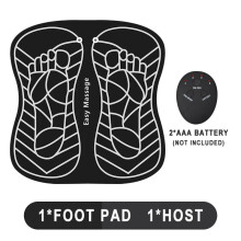 (without USB Cable) 6 Modes 9 Level EMS Physiotherapy Foot Massage Mat Remote Control Relief Fit Stimulator
