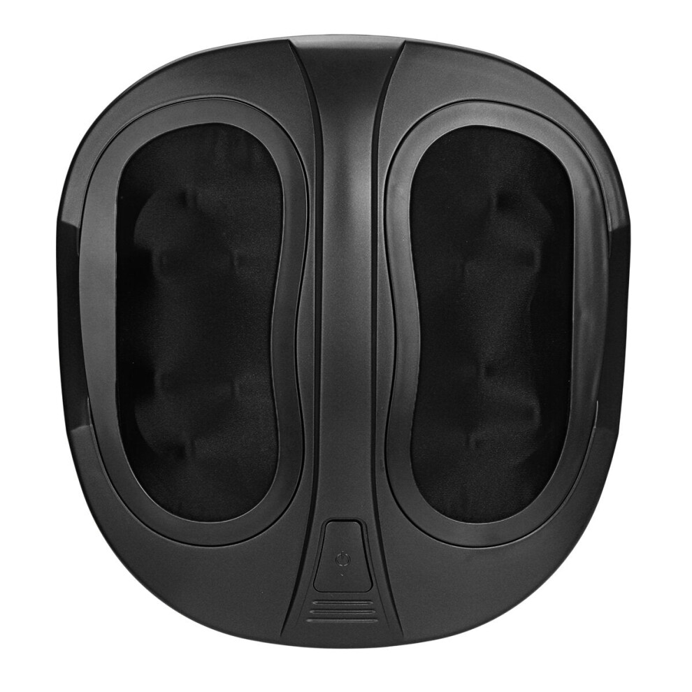 (Black, US Plug) Fully Autoamtic Electric Foot Massager Smart Control Panel Foot Therapy Machine Kneading Overheating Protection Lightweight Foot Massage Machine