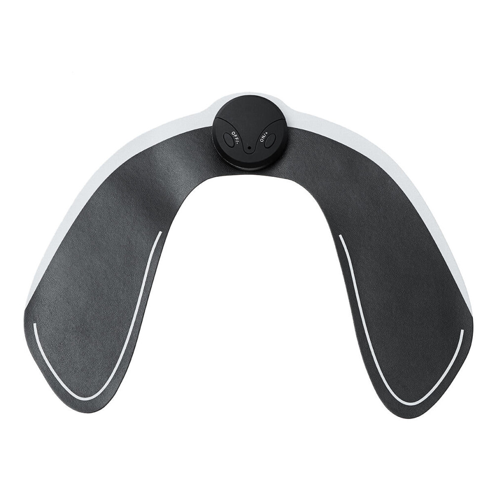 (Black) White/ Black EMS Hip Trainer Buttocks Lifting Machine Body Shaper Massager Fitness Equipment