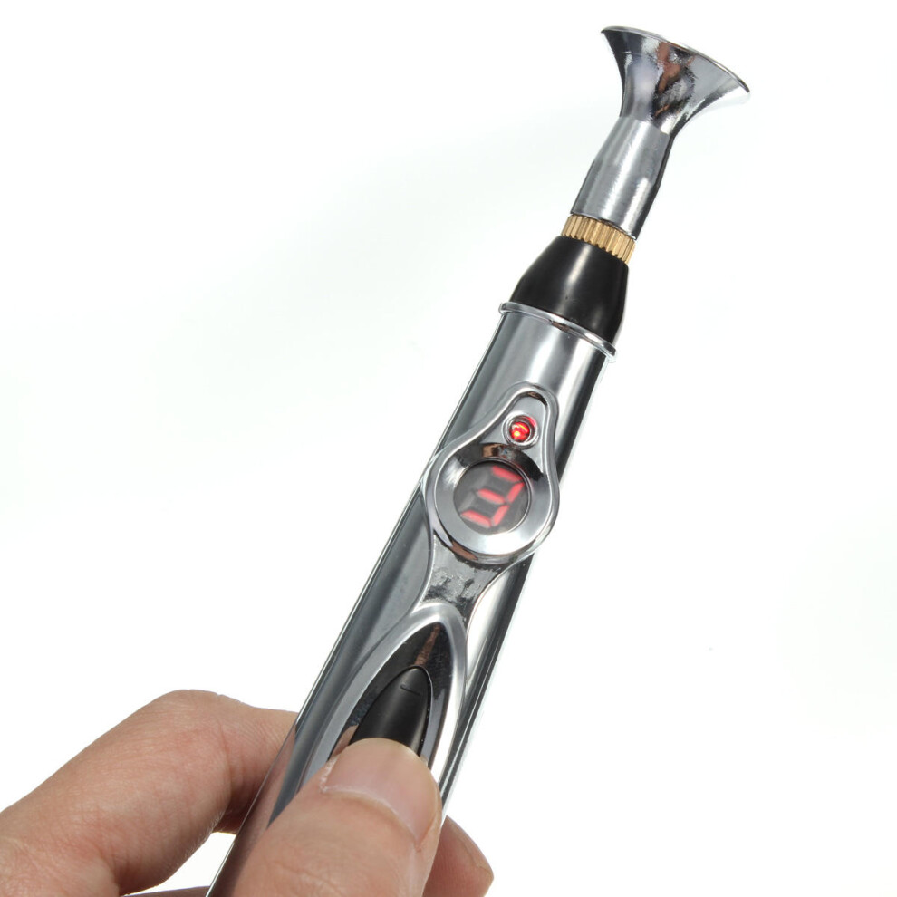 Greenzech Portable Electric Massager Acupuncture Meridian Energy Health Pen Kit Heal Massage Pain