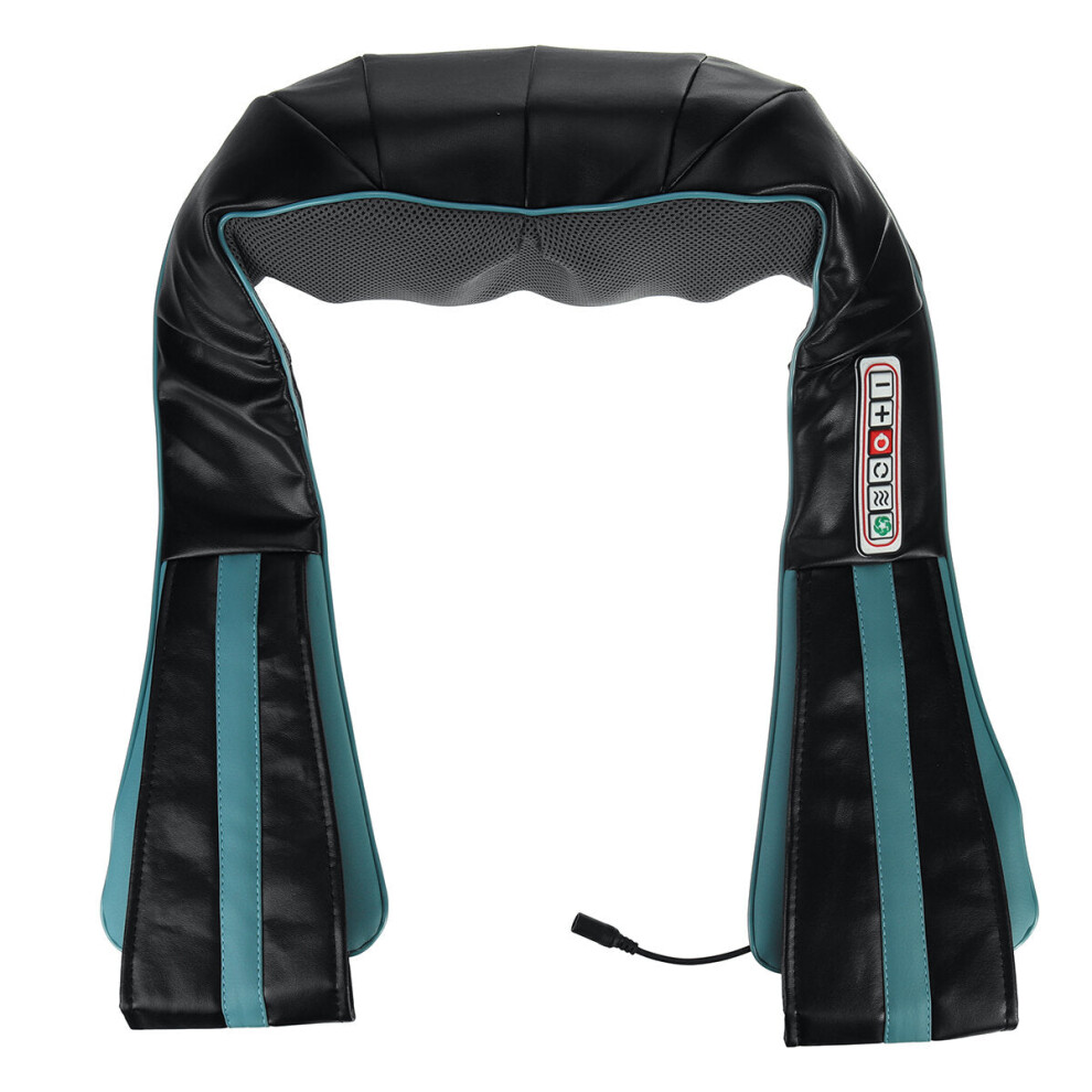 Greenzech (Us Plug) Intelligent 6-Key Button Operation Massage Shawl High Temperature Protection Electric Heating Neck Back Shoulder Heat Massager