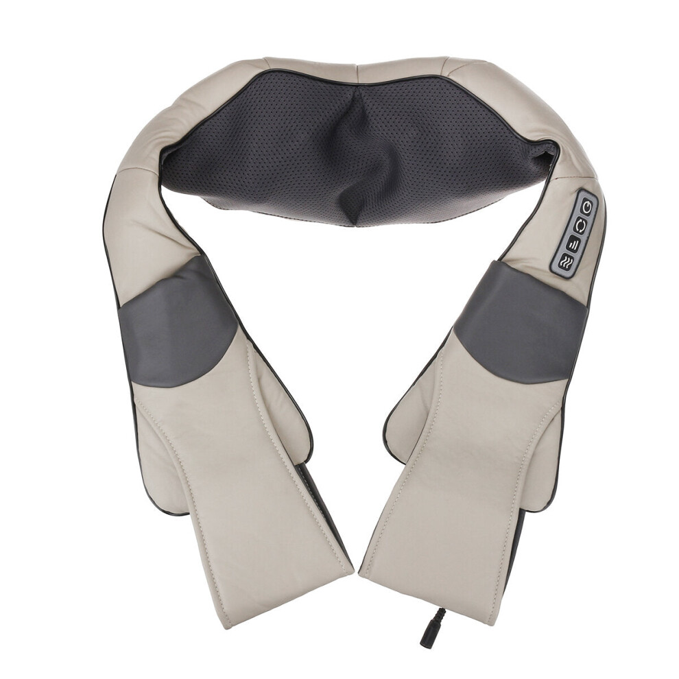 Greenzech (Au Plug) Intelligent 4-Key Massage Shawl - 3D Shiatsu Heating Massager - High-Temp Protection