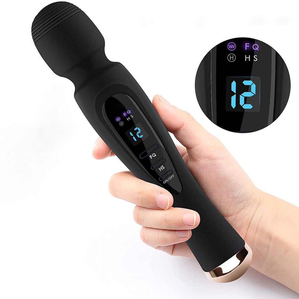 Digital Display Cordless Crank Handle Back Massager Women Neck Shoulder Back Body Sports Recovery Massager Low Noise Waterproof Muscle Aches Massager