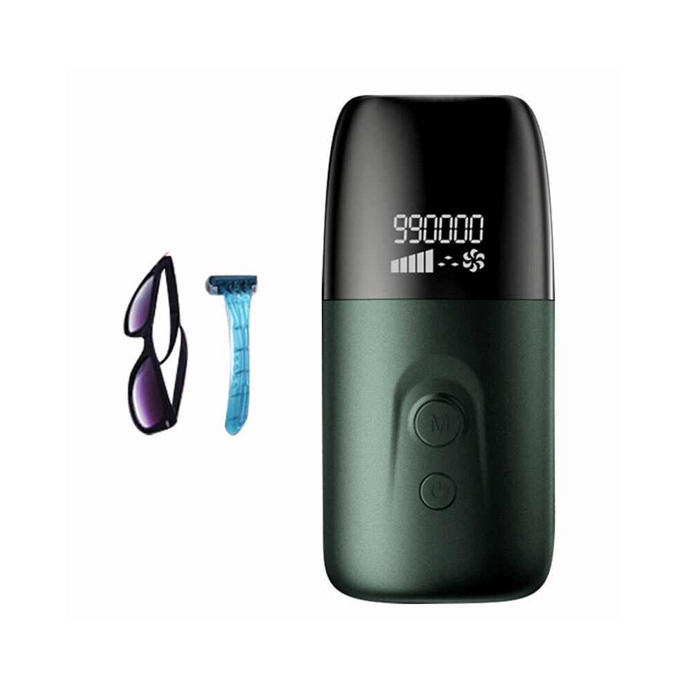 Greenzech Green (, Us Plug) Laser Epilator 990000 Ipl Hair Removal Depilatory 5 Levels Auto Facial Body Depilator Permanent Painless Hair Remover For Women