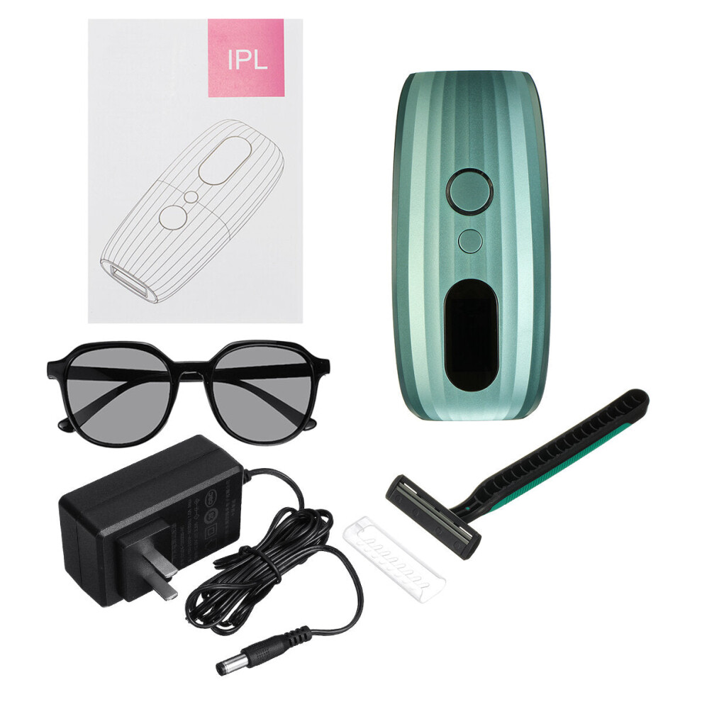 Greenzech Green (, Us Plug) 999999 Flashes 5 Levels Ipl Laser Hair Removal Epilator Women Painless Facial Body Depilator Shaver