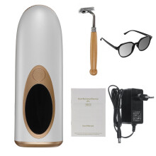 (White, AU Plug) 999999 Flashes IPL Laser Epilator Hair Removal Device 5 Levels Home Painless Hair Remover Machine