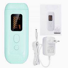 (Green, US Plug) 999,999 Flashes IPL LCD Laser Permanent Hair Removal Device 5 Modes Painless Body Face Leg Epilator