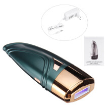 (Green, EU Plug) 999,999 Flashes Laser Painless Permanent IPL Hair Removal Device 5 Levels Portable Face Body Epilator