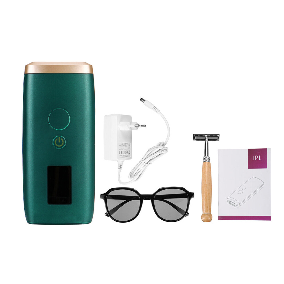 Greenzech (Green, Eu Plug) 900000 Ipl Hair Removal Lcd Laser Treatment Body Armpits Skin Painless Epilator